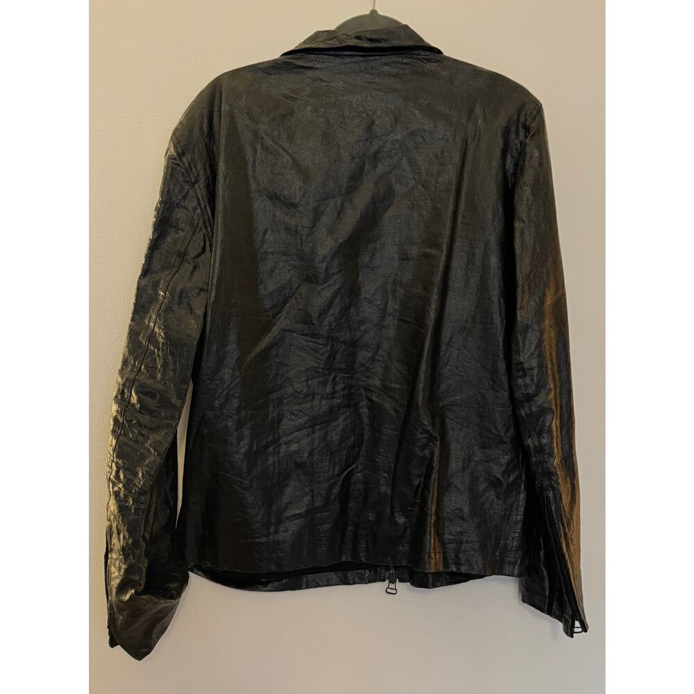 Tim Hamilton 2008 Black Leather Moto Jacket - Picture 2 of 5